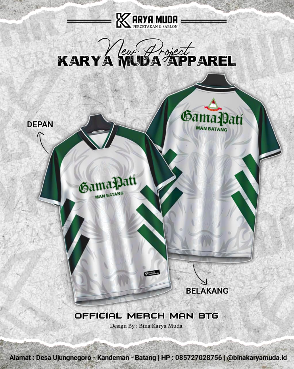 Jersey Gama Pati MAN 1 Batang