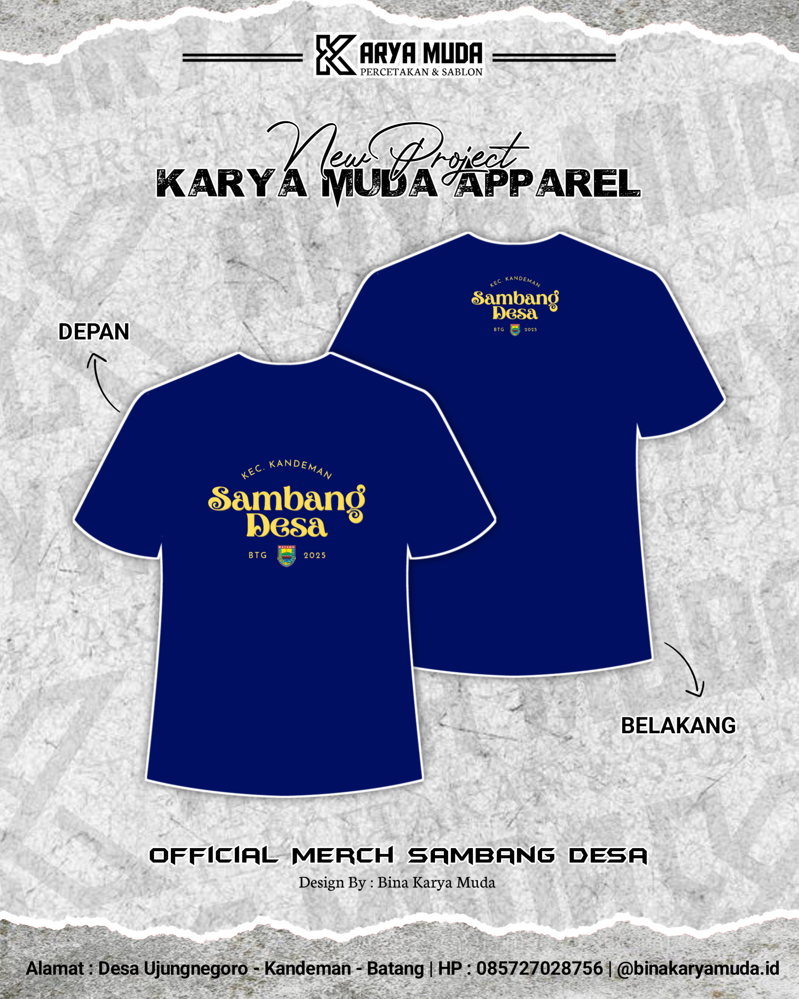 Kaos Sambang Desa Ujungnegoro Batang