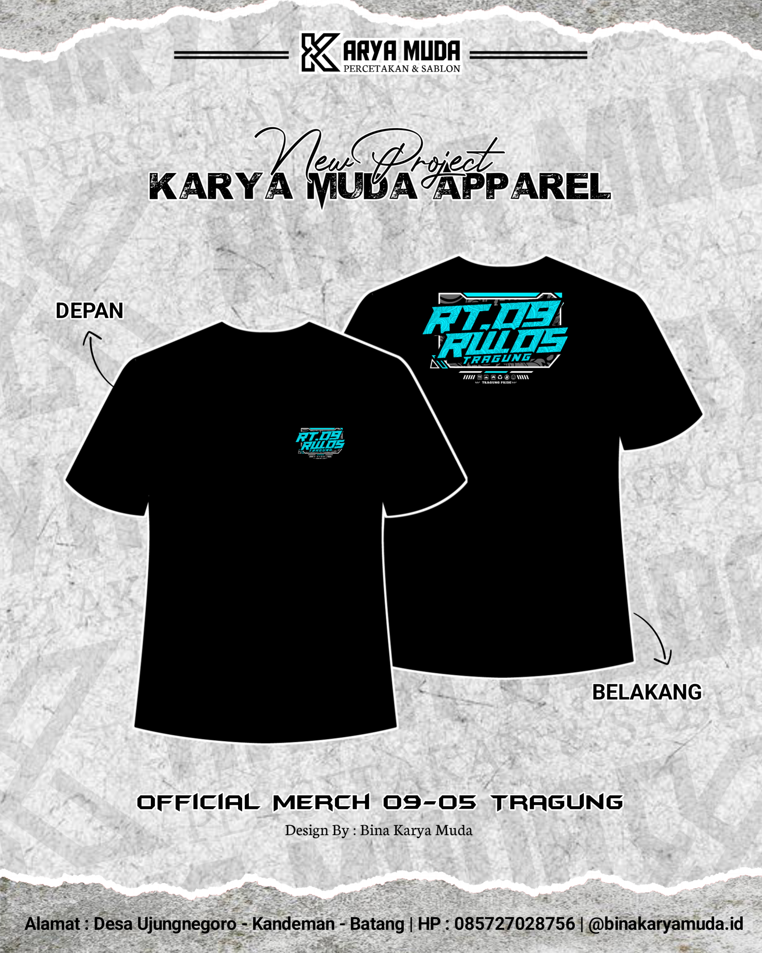 Kaos Pemuda Desa Tragung Kab. Batang
