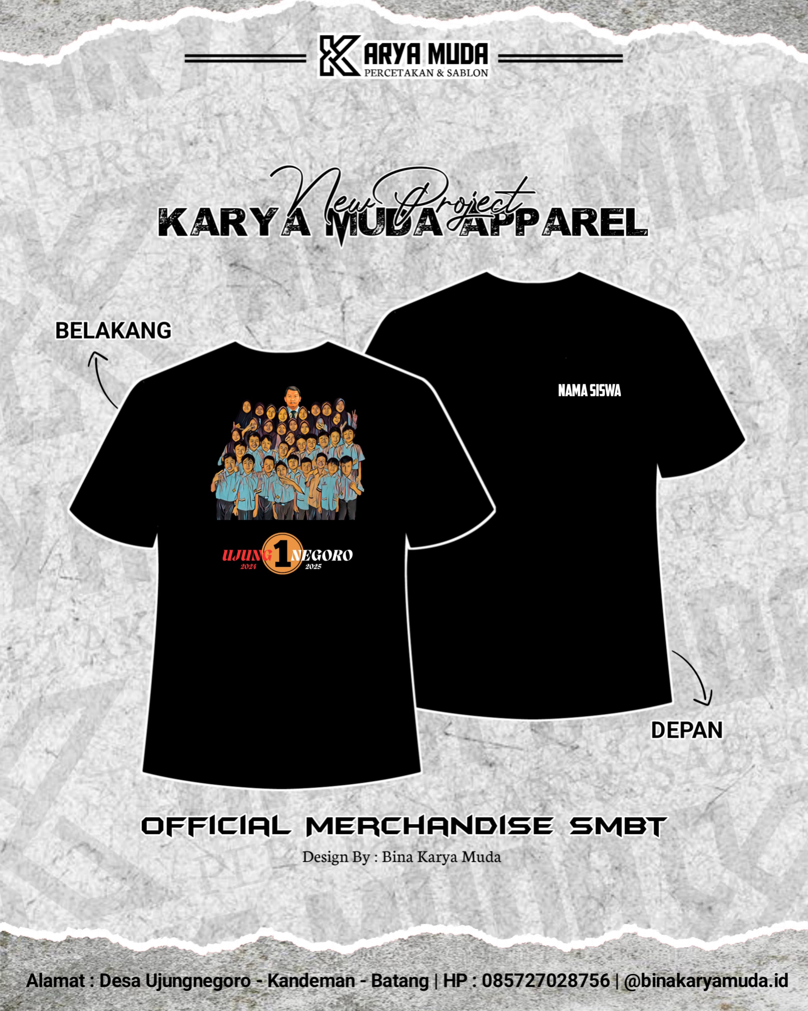 Kaos Kelas SDN 01 Ujungnegoro Batang