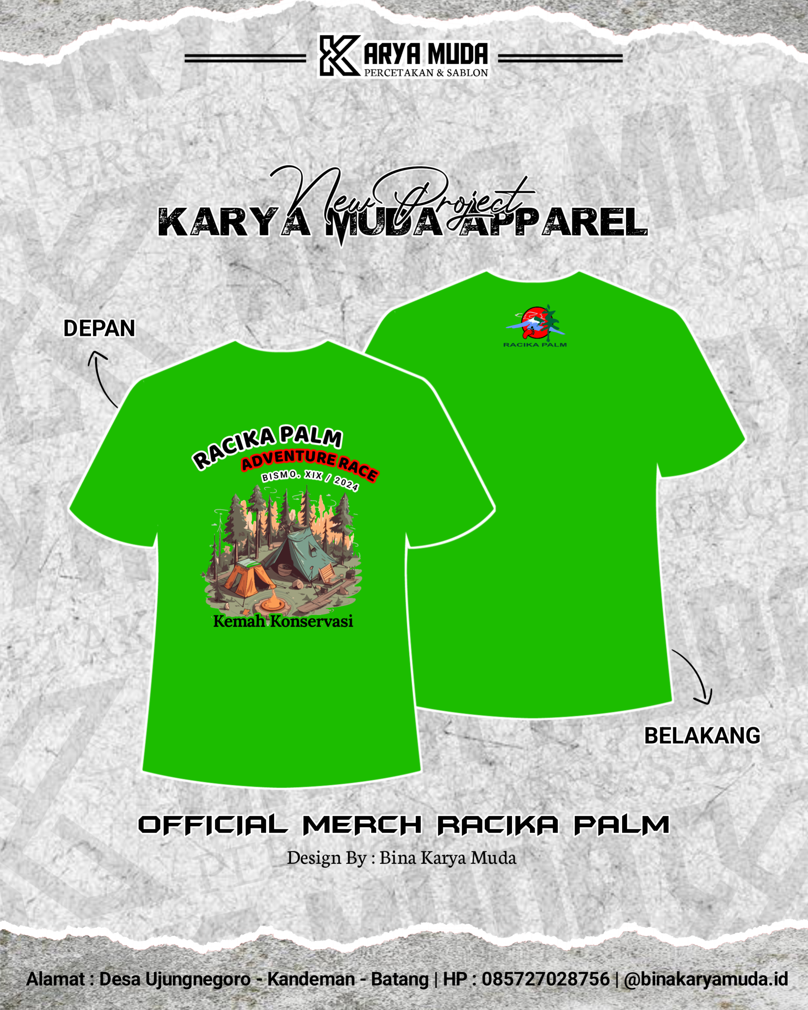 Kaos Komunitas Racika Palm Batang