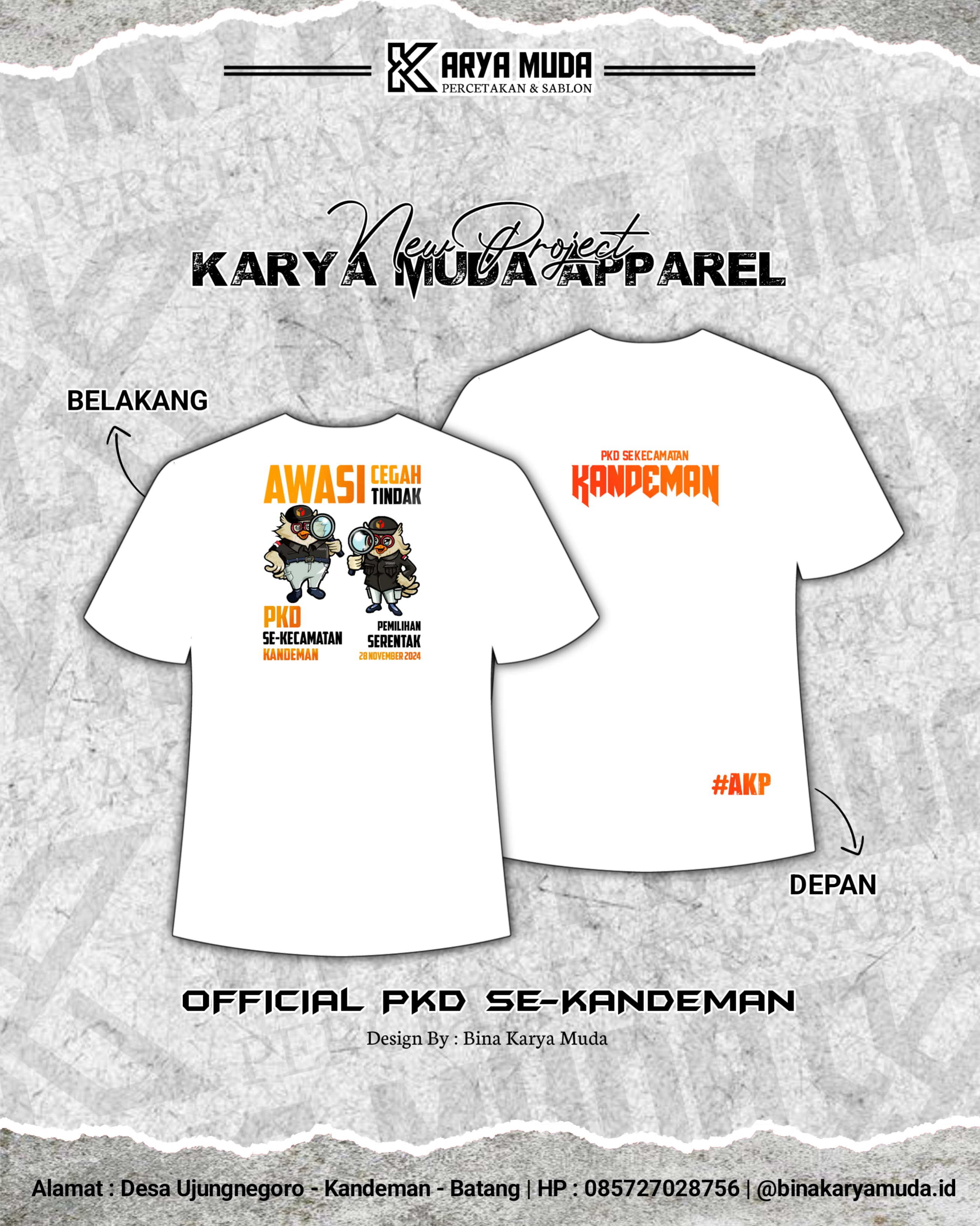 Kaos Bawaslu Kabupaten Batang